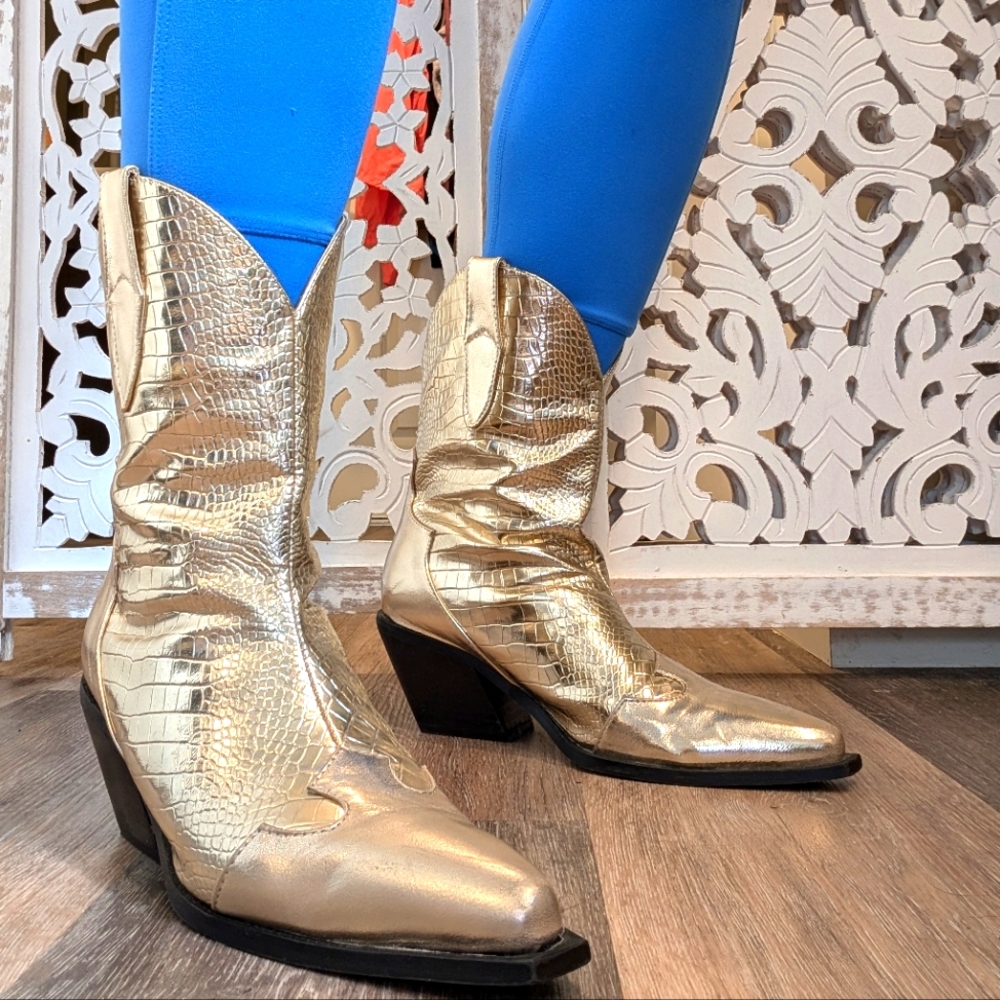 Gold Boots